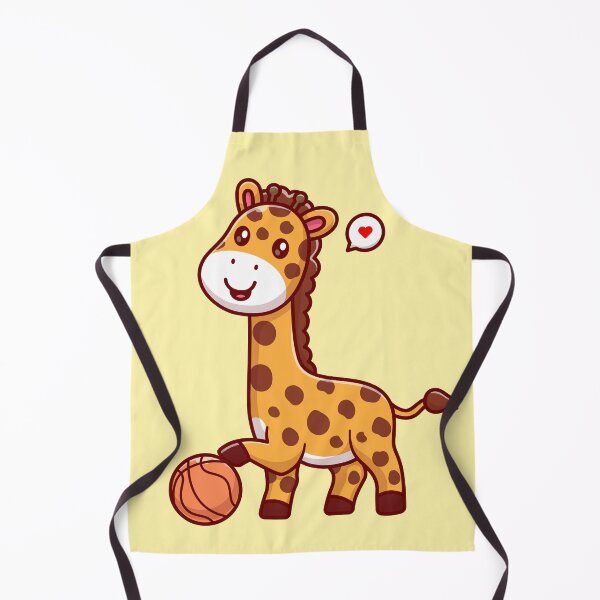 Item preview, Cute Giraffe Playing Basketball Cartoon Icon designed and sold by hjian8219.