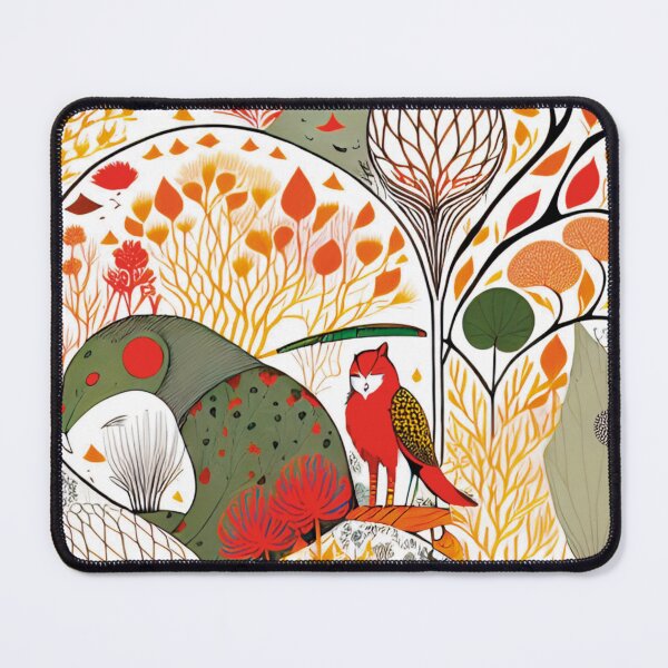 Item preview, Strange animals sleeping on autumn leaves designed and sold by paulagonig.