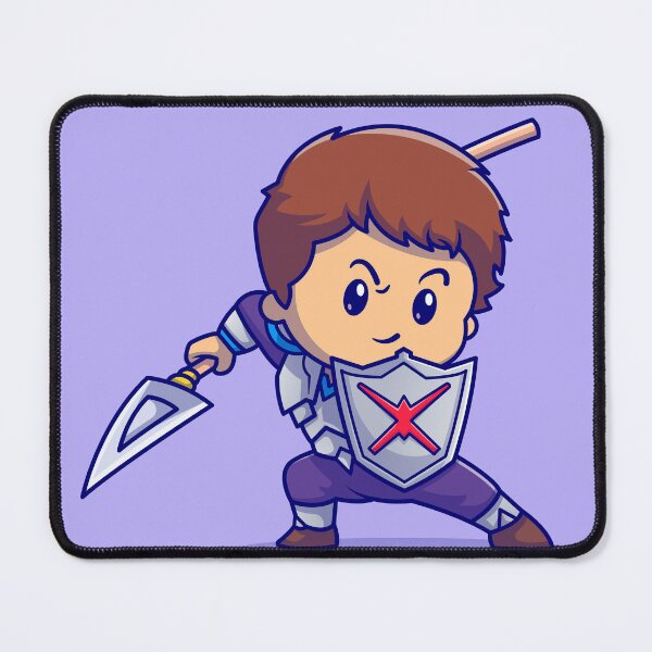 Item preview, Cute Boy Knight Cartoon Icon designed and sold by hjian8219.