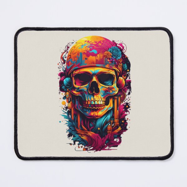 Item preview, A.I Generated Psychedelic Skull  designed and sold by GleamingGiant.
