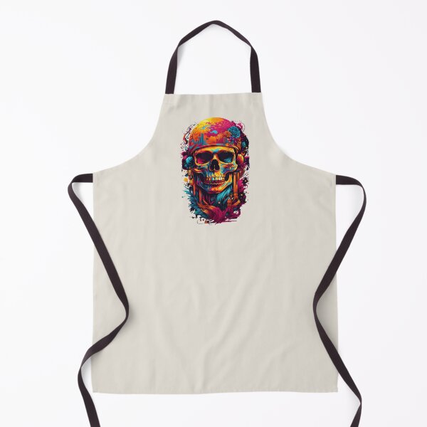 Item preview, A.I Generated Psychedelic Skull designed and sold by GleamingGiant.