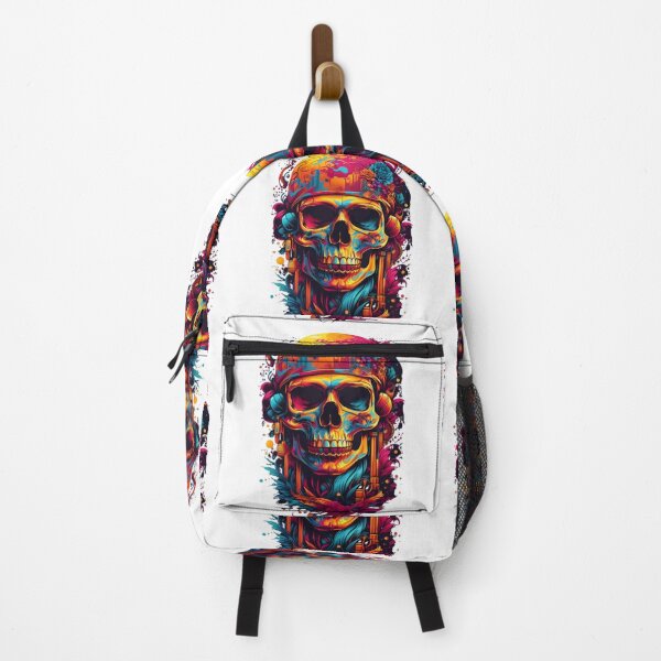 Item preview, A.I Generated Psychedelic Skull designed and sold by GleamingGiant.