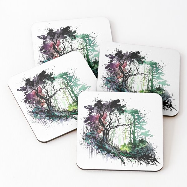 Item preview, Fantasy watercolor forest designed and sold by Estalon.