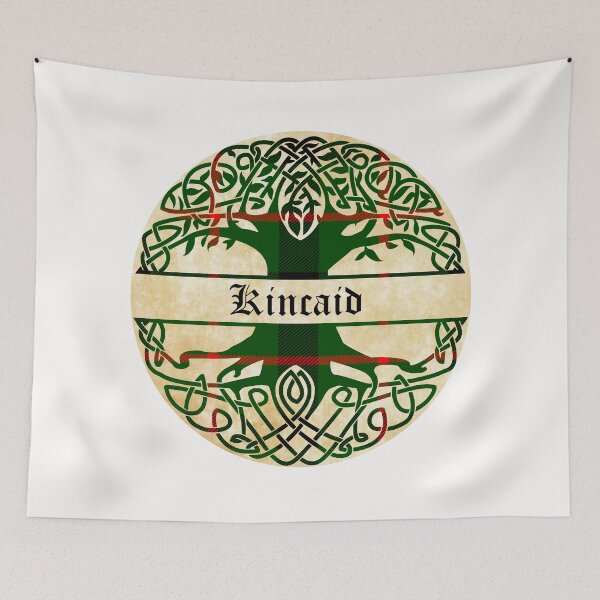 Item preview, Kincaid Tree of Life Clan Scottish Surname tartan designed and sold by BagTown Clans.