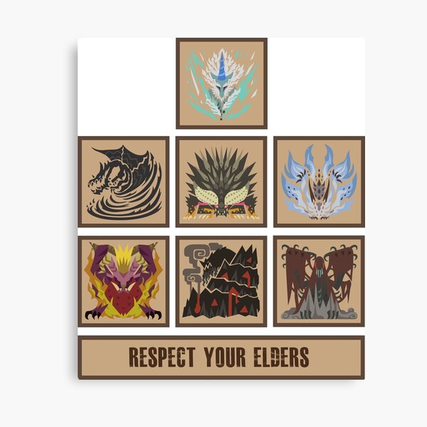 Monster Hunter World Elder Dragons Canvas Print