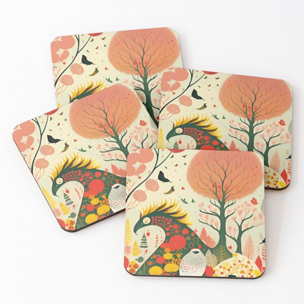 Item preview, The autumn monster scares the forest animals designed and sold by paulagonig.