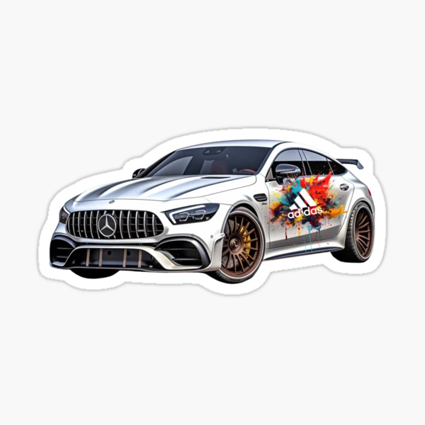 Sticker for Sale mit Mercedes AMG Gt 63 S mit Adidas Logo von Bibby22 Redbubble