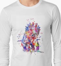 Triceratops, dinosaur, Triceratops print art Long Sleeve T-Shirt