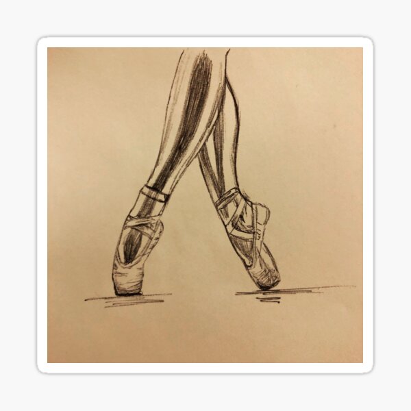 Ballet shoes Sticker