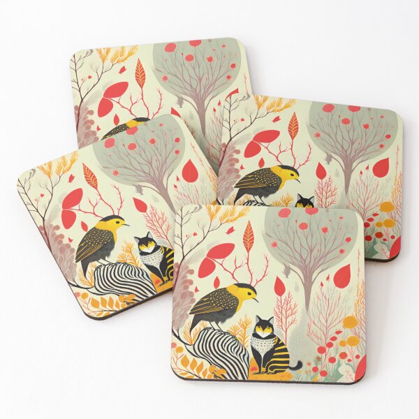 Item preview, Transcendental conversation between birds and cats designed and sold by paulagonig.