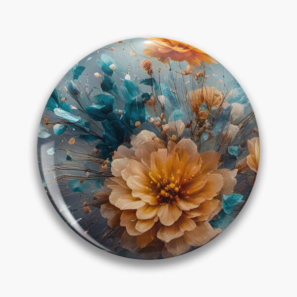 Item preview, Peach Flower Burst designed and sold by DebBeausoleil.