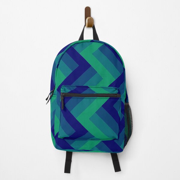 Item preview, Dark Blue Green Pattern Zigzag Chevron designed and sold by Deanmindvortex.