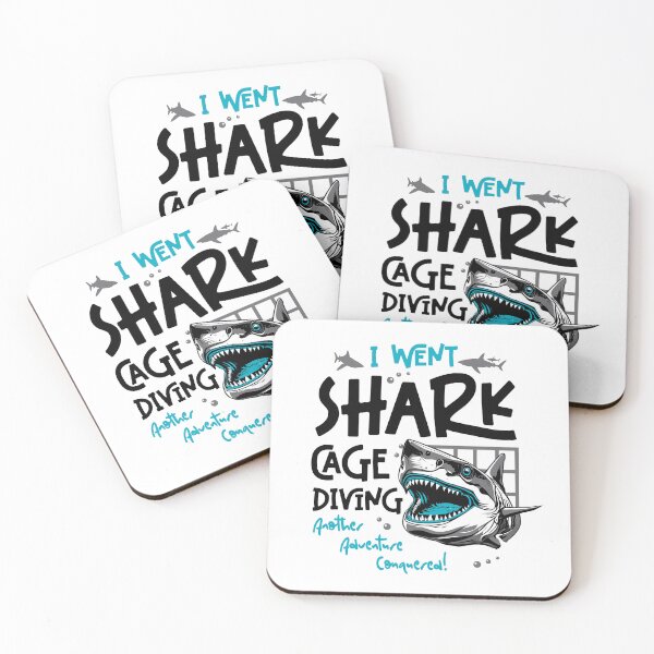 Item preview, I Went Shark Cage Diving Another Adventure Conquered designed and sold by Uppercase Tees.