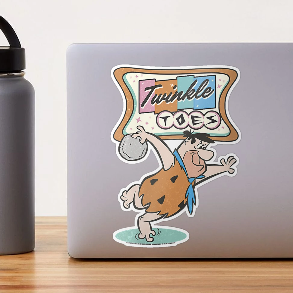 Womens The Flintstones Twinkle Toes Fred Flintstone Bowling Alley  Sticker  for Sale by AliciaStandish | Redbubble