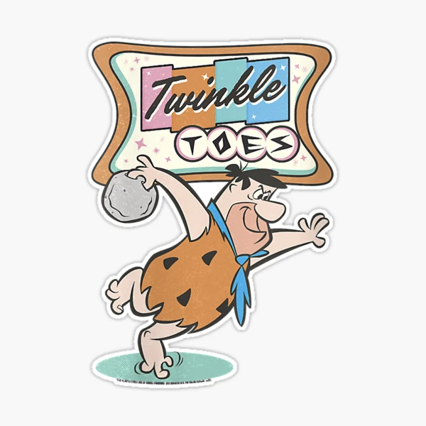 1970's the Flintstones Puffy Stickers by Hanna Barbera