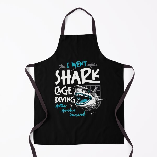 Item preview, I Went Shark Cage Diving Another Adventure Conquered designed and sold by Uppercase Tees.