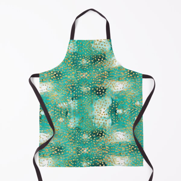 Item preview, Cute Watercolor Teal And Golden Pattern Small Dots designed and sold by Moonsiess.