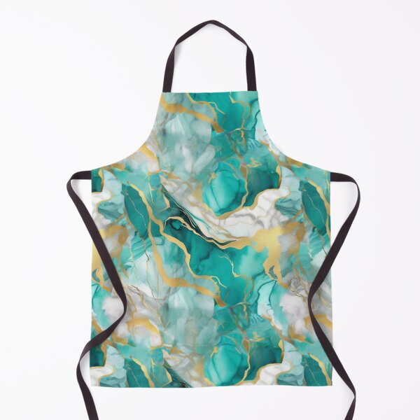 Item preview, Beautiful Elegant Teal And Golden Marble Pattern designed and sold by Moonsiess.
