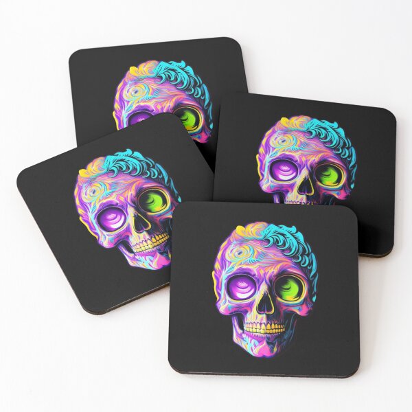 Item preview, A.I Generated Psychedelic Moon Skull  designed and sold by GleamingGiant.