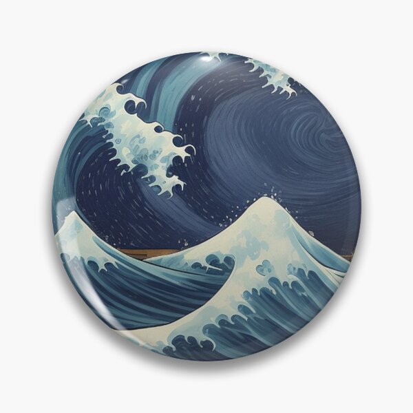 Item preview, Great Wave Kanagawa Japanese Hokusai Van Gogh Style designed and sold by Yellowriversss.