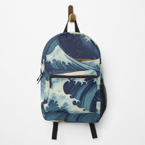 Item preview, Great Wave Kanagawa Japanese Hokusai Van Gogh Style designed and sold by Yellowriversss.