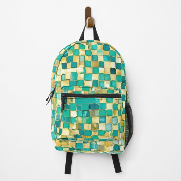 Item preview, Beautiful Elegant Teal And Golden Tiles Pattern designed and sold by Moonsiess.
