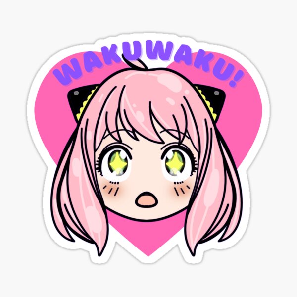 Anya Waku Waku Heh Yinyl Decal – Meowroyaleart