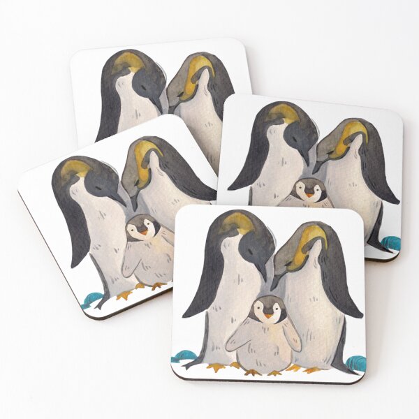 Item preview, Cute Family Penguin Watercolor  designed and sold by TroyJBarrette.
