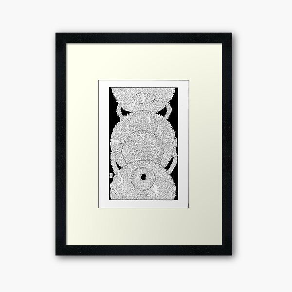 Interglobularised Connectivation #VII Framed Art Print