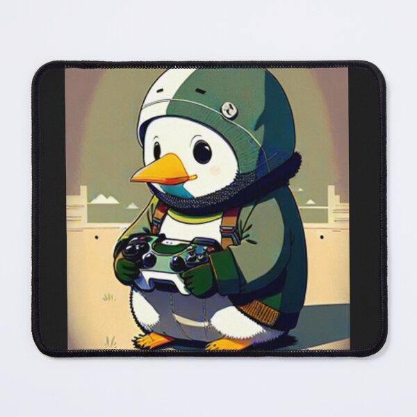 Item preview, Cute Penguin Playing Video Games  designed and sold by EdwardMMille.