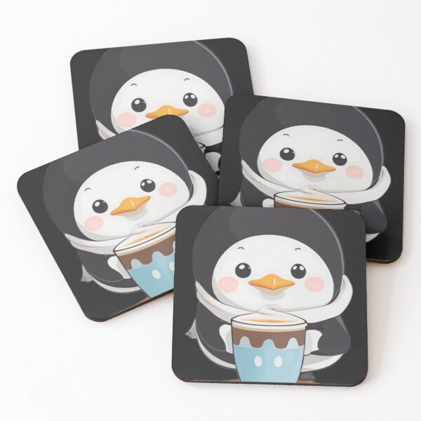 Item preview, Cute Penguin With Coffee  designed and sold by EdwardMMille.