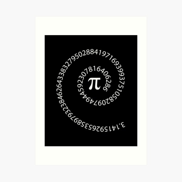 "Pi Number Pi Day π spiral" Art Print for Sale by vladocar Redbubble