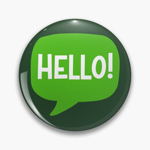 Item preview, Hello! Green Speech Bubble designed and sold by Jaima-OLoughlin.