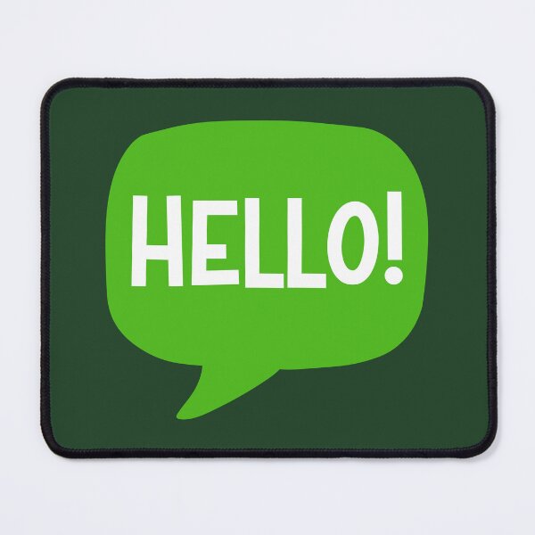 Item preview, Hello! Green Speech Bubble designed and sold by Jaima-OLoughlin.