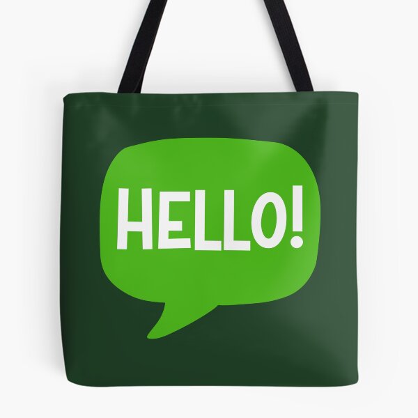 Item preview, Hello! Green Speech Bubble designed and sold by Jaima-OLoughlin.