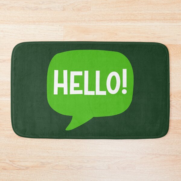 Item preview, Hello! Green Speech Bubble designed and sold by Jaima-OLoughlin.
