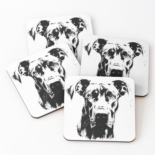 Item preview, Great Dane T-shirt Art Sticker designed and sold by allthis.