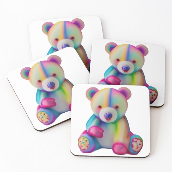 Item preview, Multicolored teddy bear designed and sold by Ben-Design-Fr.