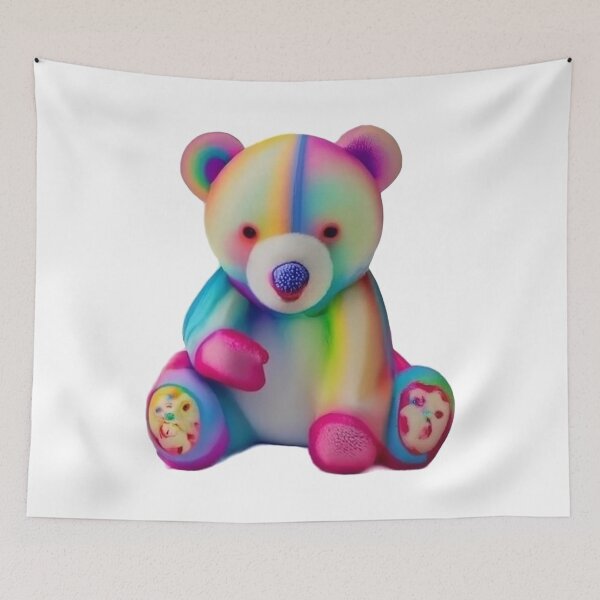 Item preview, Multicolored teddy bear designed and sold by Ben-Design-Fr.