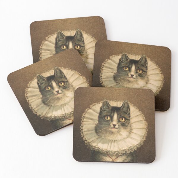 Item preview, Lady Whiskers - vintage cat portrait  designed and sold by marie-inks.