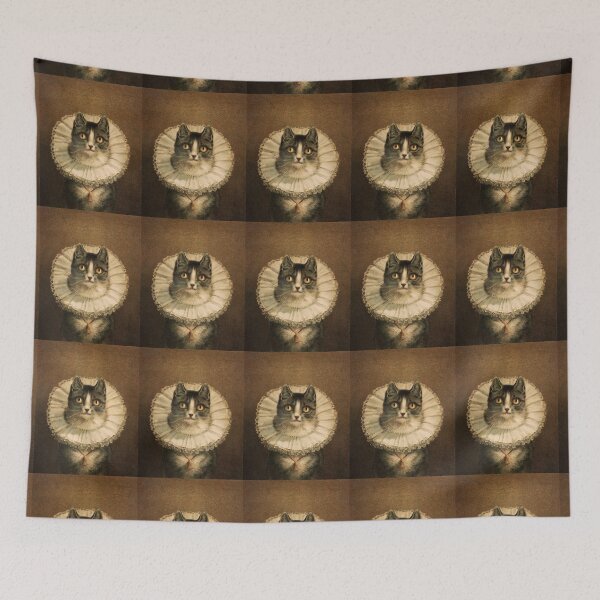 Item preview, Lady Whiskers - vintage cat portrait  designed and sold by marie-inks.