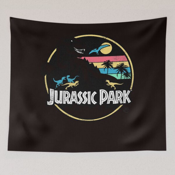 Item preview, Jurassic Park Retro Distressed Portrait designed and sold by JASONFRANKLS.