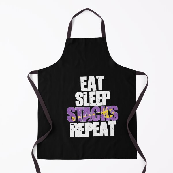 Item preview, Eat Sleep Stacks Repeat (Black) designed and sold by IngridKlaus.