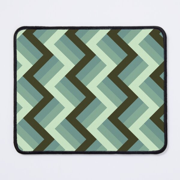 Item preview, Light Green Monochrome Zigzag Pattern designed and sold by Deanmindvortex.