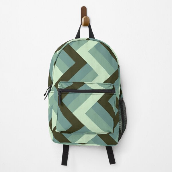 Item preview, Light Green Monochrome Zigzag Pattern designed and sold by Deanmindvortex.
