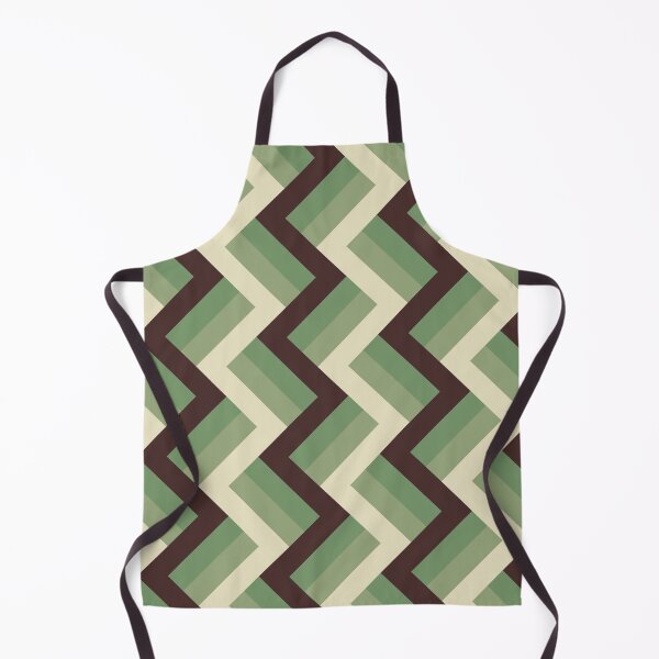 Item preview, Warm Green Tone Monochrome Chevron designed and sold by Deanmindvortex.