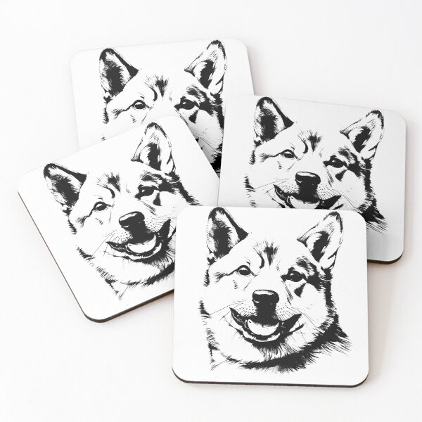 Item preview, Shiba Inu T-shirt Art Sticker designed and sold by allthis.