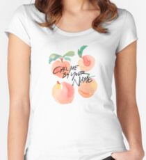 Call Me By Your Name - Peaches Women's Fitted Scoop T-Shirt