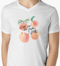 Call Me By Your Name - Peaches Men's V-Neck T-Shirt