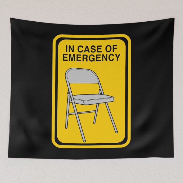 Aperçu de l'œuvre Chaise pliante en cas d'urgence créée et vendue par CandidaMcClure.